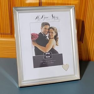 A Love Story 5 x 7 Silver Picture Frame - Prinz Eternity Collection